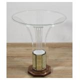 Attributed to Grosfeld House Acrylic & Glass Table