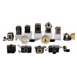 11 Vintage Cameras Kodak Brownie, Spartus, Argus