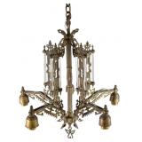 Art Deco 5 Light Chandelier