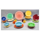 42 Pieces Vintage Fiesta & Other Stoneware