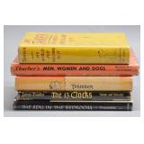 5 James Thurber Books Signed