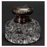 Gorham Sterling & Cut Crystal Inkwell