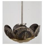 Art Deco Peacock Pendant Light