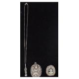3 Pieces Silver Jewelry Thai, Chinese
