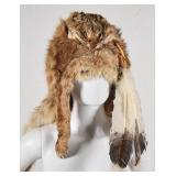 Contemporary Lynx Pelt Headdress