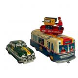 NBC Tin Litho TV Truck & Dick Tracy Tin Car