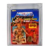 Mattel 1985 MOTU Thunder Punch He-Man AFA 80