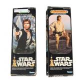 Kenner SW Large Han Solo & Luke Figs, 1977