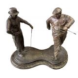 Large Bronze Ltd Ed Golfing Sculpture