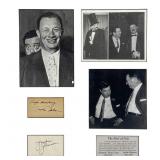 Jackie Gleason & Toots Shor Autograph Display