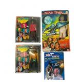 4 Star Trek Figures w/ Kirk & Uhura