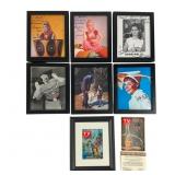 8 Autographed Photos Incl Barbara Eden