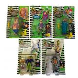 5 Kenner 1989 Beetlejuice Action Figures