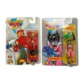 2 LJN Die-Cast Bionic Six Eric/Madame-O 1986