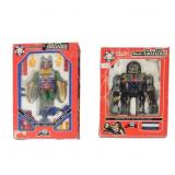2 Arkron Die-Cast Space Robot Figs, 1970s