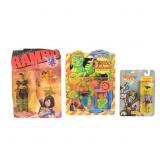 3 Action Figures: Rambo, Toxic, Bionic Six