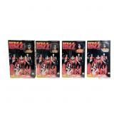 4 Mego 1977 KISS 12.5" Action Figures w/ Box