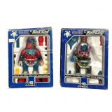 2 Arkron Black & Red King Figs w/ Box, 1970s