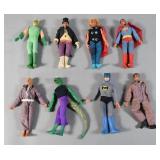 8 Vintage Mego Style Action Figures 70s