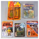 5 Vintage Carded Action Figures 78-87