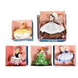 5 Madame Alexander Dolls Boxed 70s