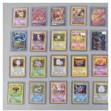 20 Pokemon Trading Cards 1999-2021