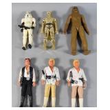 6 Kenner Star Wars Large Figures 1978