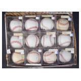 12 Signed Baseballs Rangers/MLB