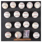16 Signed Baseballs & Rookie Card