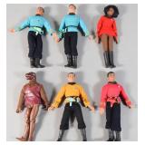 6 Vintage Mego-Style Star Trek Figs