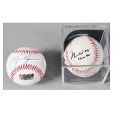 2 Signed Baseballs with Auth Labels