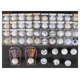 49 Signed Golf Balls Late 20th C
