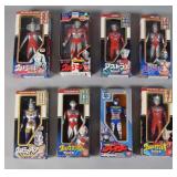 8 Bandai Ultra & Henshin Hero Figures
