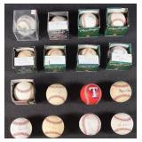 16 Signed Rangers & Mets Baseballs