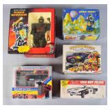 5 Vintage Toy Robots and Vehicles