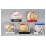5 Signed Major League Baseballs