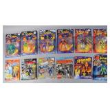 12 Toy Biz Marvel Action Figures