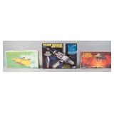 3 Vintage Sci-Fi Plastic Model Kits