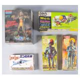 5 Vintage Model Kits Aurora & Imai