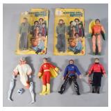 7 Mego & Mattel Vintage Figures 1976