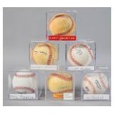 6 Autographed Baseballs