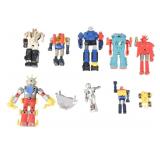 10 Japanese Die-Cast Robot Figures 70s
