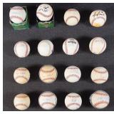 16 Signed Baseballs Late 20th C
