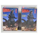 2 Vintage Godzilla Vinyl Figures 1993