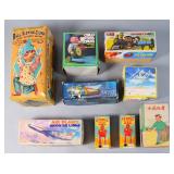 8 Tin Litho & Battery-Operated Toys