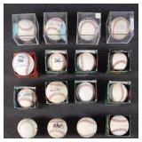 16 Signed Baseballs Rangers 1990-12