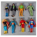 8 Superhero Figures (Attributed Mego)