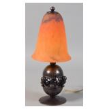 Edgar Brandt & Daum Nancy Table Lamp