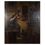 Vasily Shulzhenko Oil on Canvas Hamlet