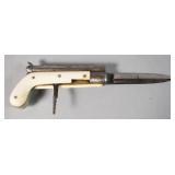 Maillard a Rouen Percussion Pistol knife
